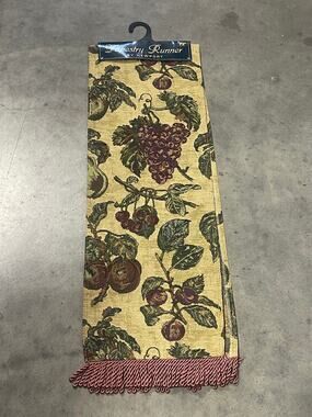 Newport Fruit Floral Tapestry Table Runner 72" New and Unused ~ 260718-SM 778